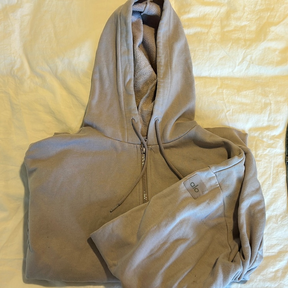 Alo Zip Up Hoodie Lavender